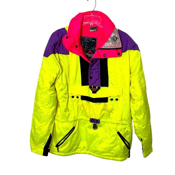 Vintage Mountain Goat color block 90’s ski jacket Y2K size M retro snow jacket - Picture 1 of 16